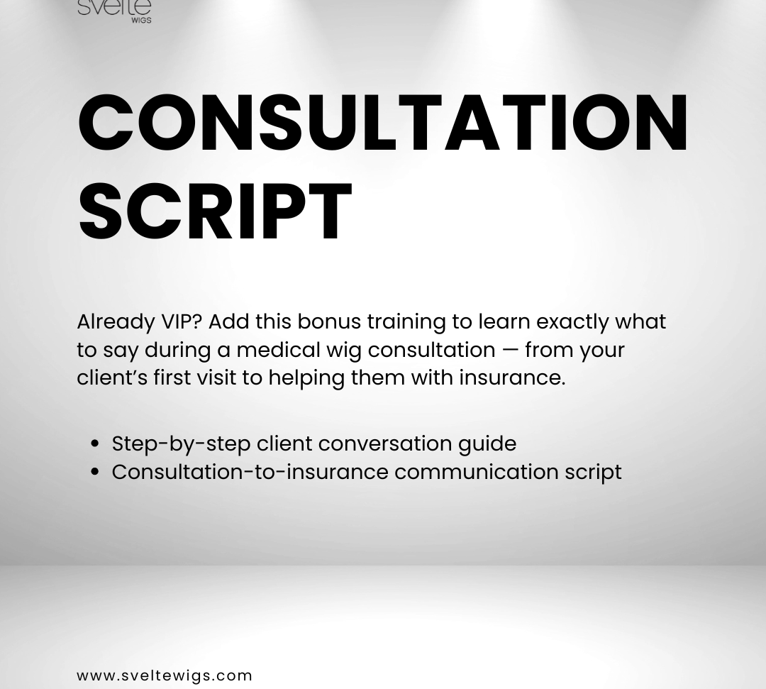 MEDICAL WIGS SPECIALIST BONUS PACKAGES