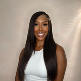 VIETNAMESE STRAIGHT UNIT | HD LACE CLOSURE GLUELESS WIG