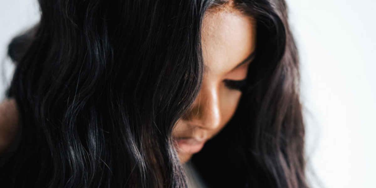 shadae renee wearing a black wig