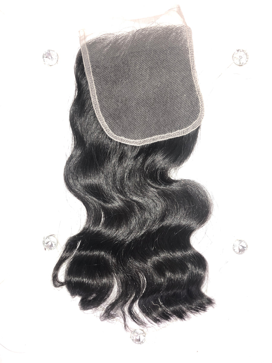 RAW CAMBODIAN WAVY CLOSURE