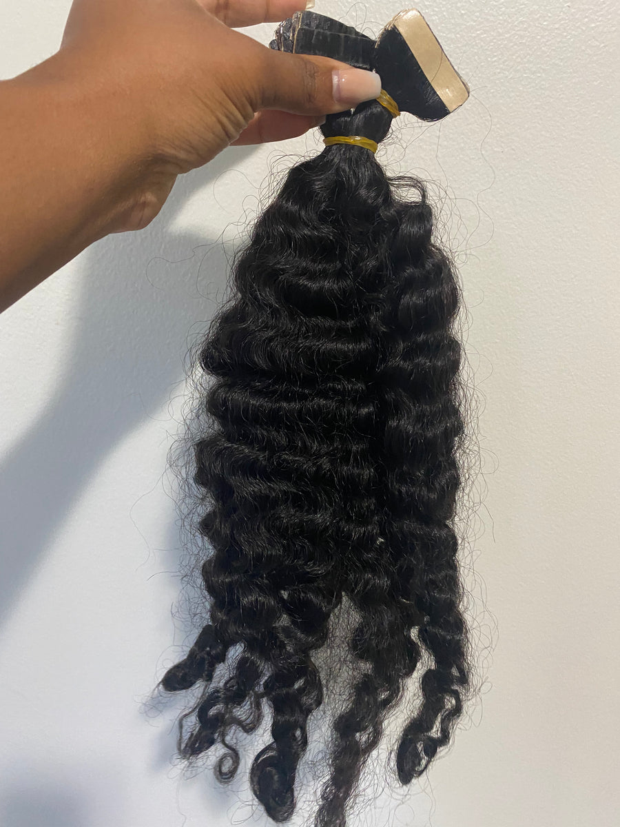 CAMBODIAN TIGHT CURLY TAPE-IN EXTENSIONS
